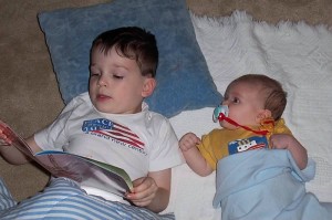 boys reading